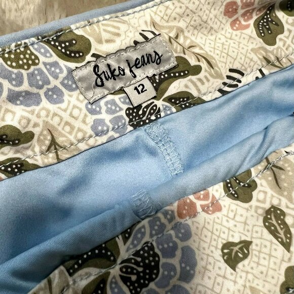 Suko Jeans Light Blue Skort with Built-In Shorts | Size 12 | Ultra Stretch - Picture 3 of 4